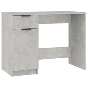 vidaXL skrivebord 100x50x75 cm konstrueret tr&aelig; betongr&aring;