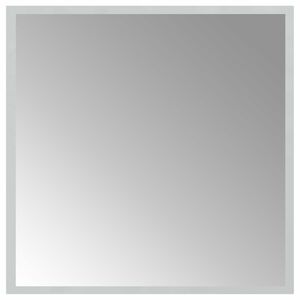 vidaXL LED badev&aelig;relsesspejl Transparent 50 x 50 cm h&aelig;rdet glas