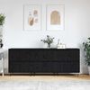 vidaXL Sideboards 3 pcs Sort eg 180 x 35 x 70 cm Konstrueret tr&aelig;