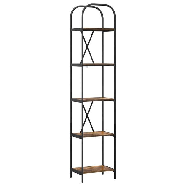 vidaXL Bogreol R&oslash;get eg 40 x 30 x 183 cm Konstrueret tr&aelig;