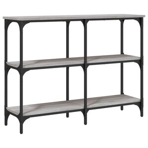 vidaXL konsolbord 100x29x75 cm konstrueret tr&aelig; gr&aring; sonoma-eg