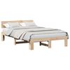 vidaXL Sengestel Naturfarvet 120 x 190 cm Massiv fyrretr&aelig;