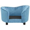 vidaXL hundesofa 69x49x40 cm plys turkis
