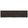 vidaXL v&aelig;ghylde 200x50x(2-6) cm behandlet massivt egetr&aelig; m&oslash;rkebrun
