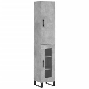 vidaXL skab 34,5x34x180 cm konstrueret tr&aelig; betongr&aring;