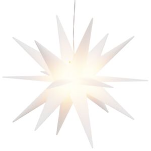 vidaXL juledekoration med LED-lys foldbar 43 cm hvid