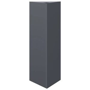 vidaXL plantekrukke 30x26x75 cm trekantet st&aring;l antracitgr&aring;