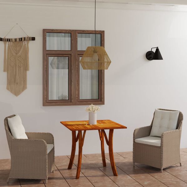 vidaXL spisebordss&aelig;t til haven 3 dele brun