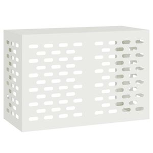 vidaXL Air Conditioner Cover Hvid 90 x 40 x 60 cm St&aring;l