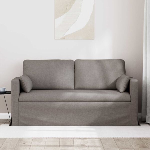 vidaXL Sofa Gr&aring;brun Samlede dimensioner: 158 x 78 x 80 cm (B x D x H)
