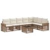 vidaXL Havesofa S&aelig;t 8 stk. Beige og cremehvid polyrattan