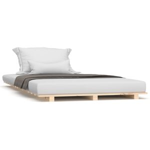 vidaXL sengeramme 100x200 cm massivt fyrretr&aelig;