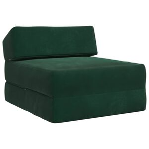 vidaXL Samlebar Sofa Seng M&oslash;rkegr&oslash;n 60 x 70 x 41 cm Stof