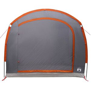 vidaXL Telt 268 x 240 x 191 cm Vandt&aelig;t Gr&aring; og orange Polyester