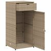 vidaXL opbevaringsskab til haven 55x55x111 cm polyrattan beige