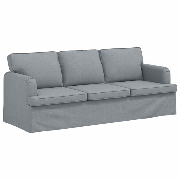 vidaXL Sofa Lysegr&aring; 201 x 80 x 85 cm Stof