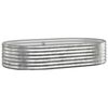 vidaXL plantekasse 175x100x36 cm galvaniseret st&aring;l s&oslash;lvfarvet