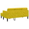 vidaXL Sofa S&aelig;t med pude 2 pcs Gul Polyester