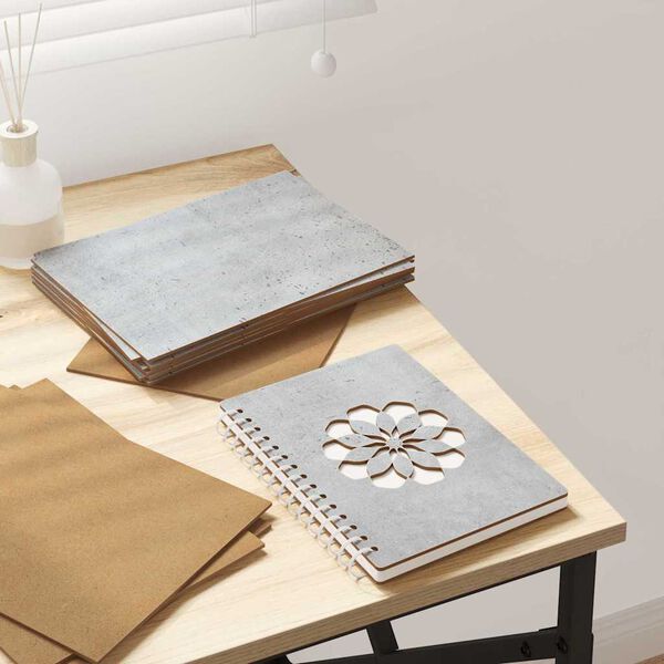 vidaXL Dekor Panels 150 pcs Beton Gr&aring; 21 x 30 x 0,27 cm