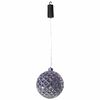 Luxform LED-h&aelig;ngelampe Ball Diamonds med batteri s&oslash;lvfarvet
