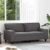 vidaXL 2-personers sofa 140 cm kunstlæder grå