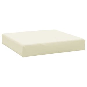 vidaXL pallehynde 60x60x9,5 cm oxfordstof cremefarvet