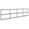 vidaXL 3-etagers planteholder Sort 400 x 32 x 104 cm St&aring;l