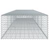 vidaXL gabionkurv med cover 500x100x50 cm galvaniseret jern