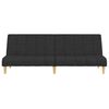vidaXL 2-personers sovesofa stof sort