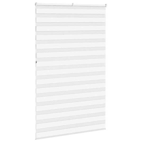 vidaXL zebragardin hvid 150x230 cm stofbredde 145,9 cm polyester
