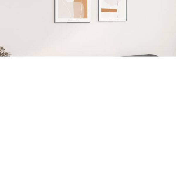 vidaXL sengegavl med kanter 203x23x78/88 cm kunstl&aelig;der gr&aring;