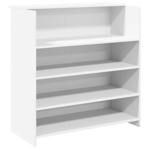 vidaXL receptionsdisk hvid 100x50x103,5 cm konstrueret tr&aelig;