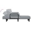vidaXL L-formet sovesofa 260x140x70 cm stof lysegr&aring;