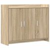 vidaXL Sideboard Sonoma-eg 98,5 x 33 x 80 cm Konstrueret tr&aelig;