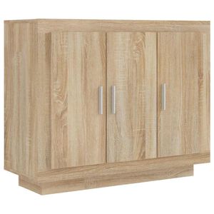 vidaXL sk&aelig;nk 92x35x75 cm konstrueret tr&aelig; sonoma-eg
