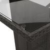 vidaXL spisebordss&aelig;t til haven 7 dele med hynder polyrattan sort