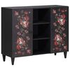 vidaXL Opbevaringsskabe Flerfarvet 90 x 33,5 x 75 cm Massivt mangotr&aelig;