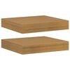 vidaXL V&aelig;ghylde 2 stk. Beige 23 x 23,5 x 3,8 cm Konstrueret tr&aelig;