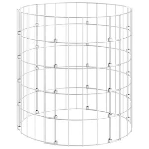 vidaXL kompostbeholder &Oslash;50x50 cm galvaniseret st&aring;l