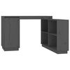 vidaXL skrivebord 110x50x75 cm massivt fyrretr&aelig; gr&aring;