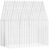 vidaXL Kanin Bur S&oslash;lv 200 x 100 x 210 cm Galvaniseret st&aring;l