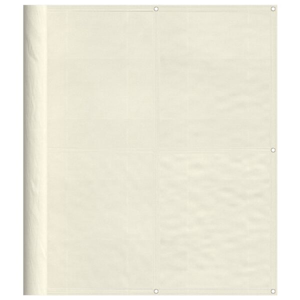 vidaXL altanafsk&aelig;rmning 120x700 cm 100 % polyester cremefarvet