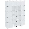 vidaXL modulskab med 14 rum hvid 37x146x180,5 cm