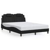 vidaXL sengeramme uden madras Viana 120x200 cm kunstl&aelig;der sort