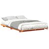 vidaXL Sengestel Voks brun 140 x 190 cm Massiv fyrretr&aelig;