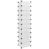 vidaXL skoreol 44x32x174 cm PP transparent