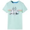 T-shirt til b&oslash;rn str. 92 lys mintgr&oslash;n