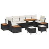 vidaXL Havesofa S&aelig;t 10 stk. 9-Antal s&aelig;der Sort Poly rattan