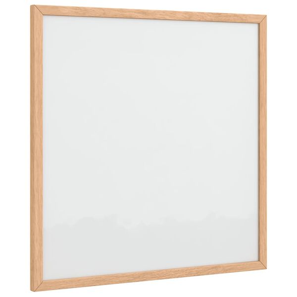 vidaXL magnetisk whiteboardtavle med ramme af massivt fyrretr&aelig; 40x40cm