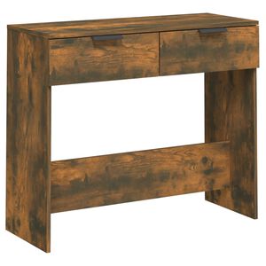 vidaXL konsolbord 90x36x75 cm konstrueret tr&aelig; r&oslash;get egetr&aelig;sfarve